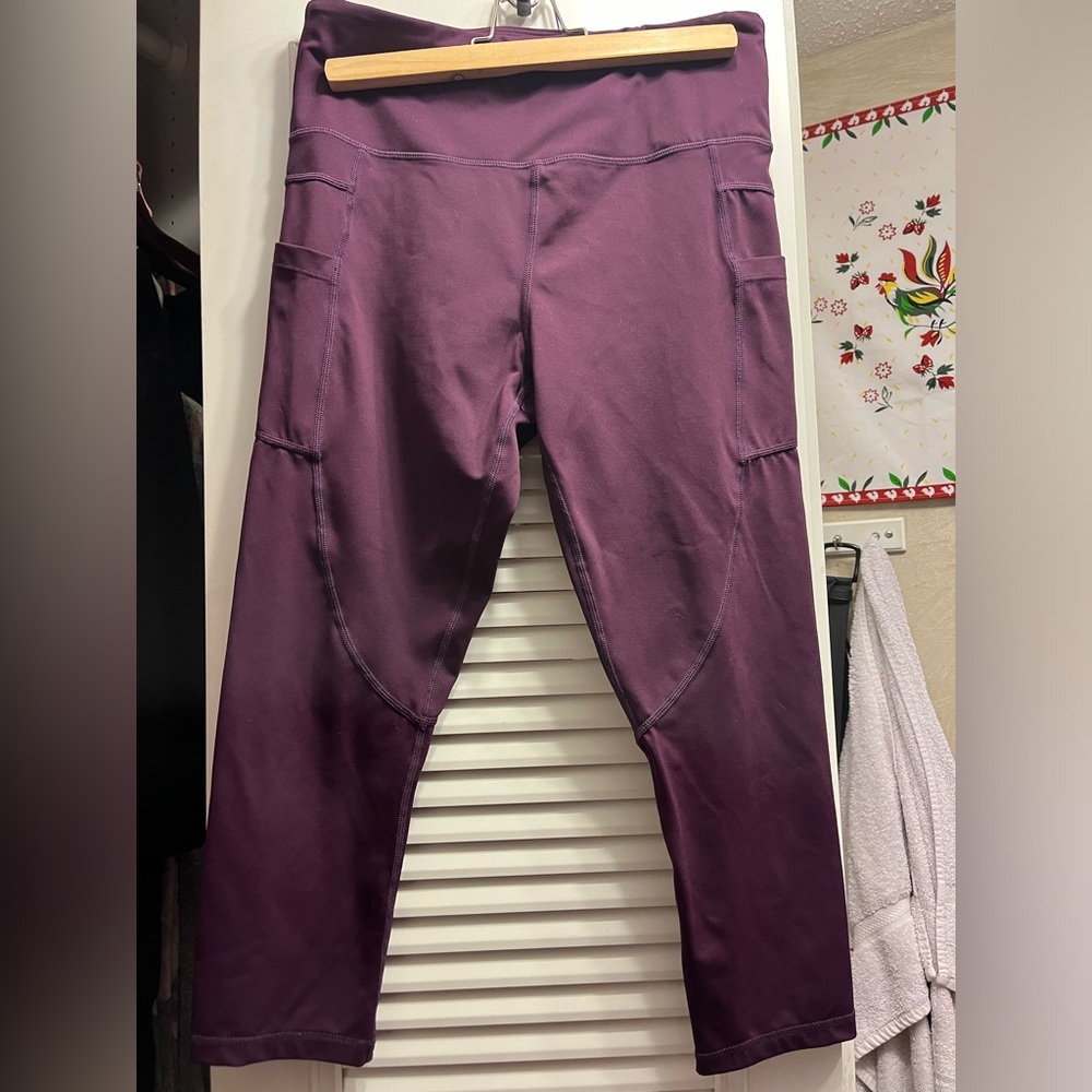 Zyia Active Purple Tights Size 8-10